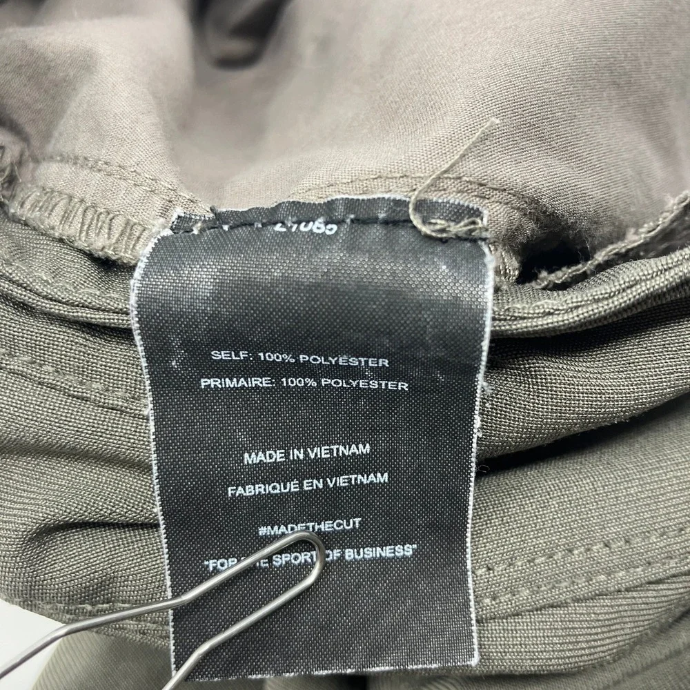 Cuts AO Slim Fit Pants Mens 33x32 (33x29.5) Brown Gray Performance Athleisure